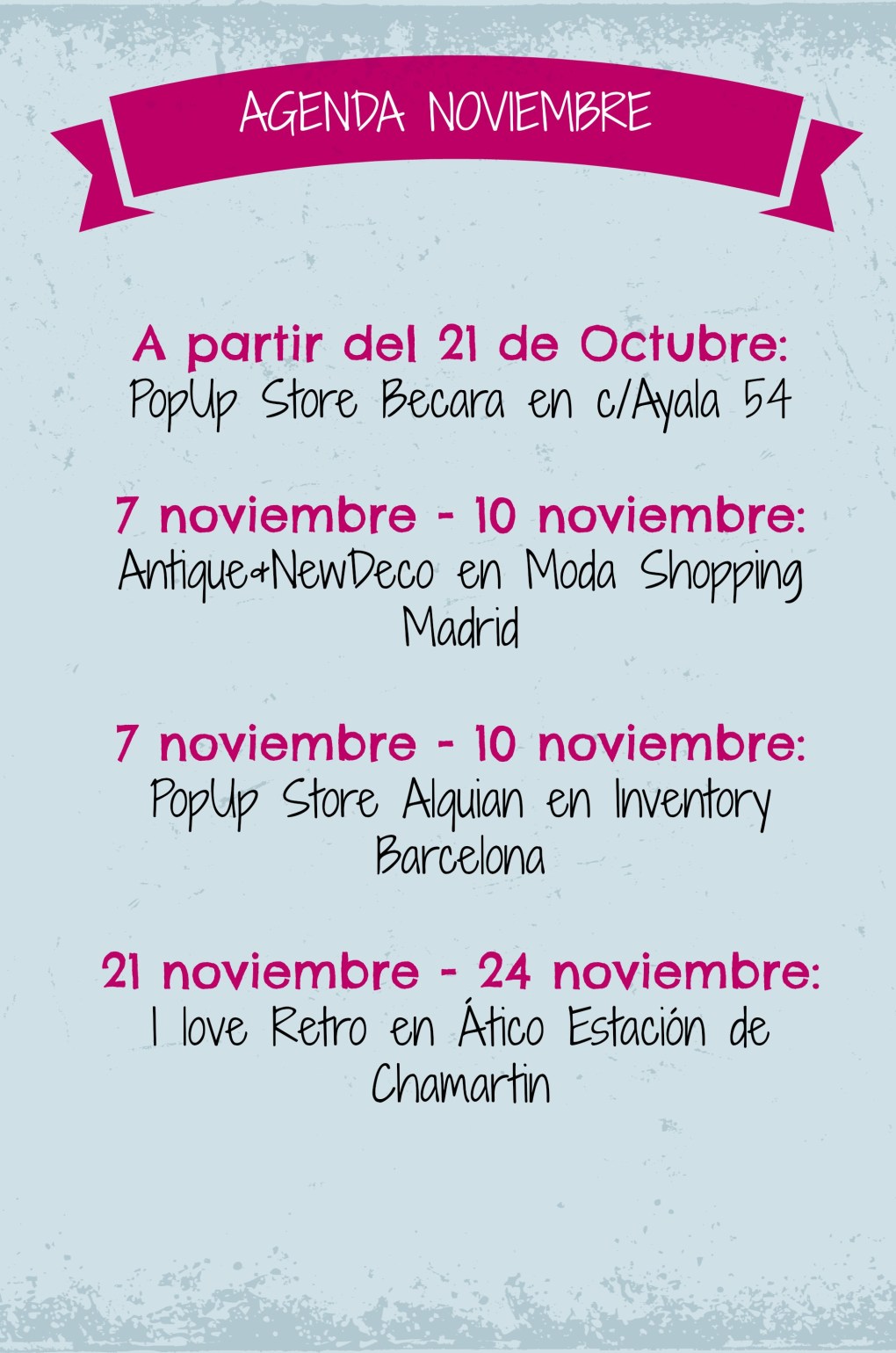 agenda noviembre